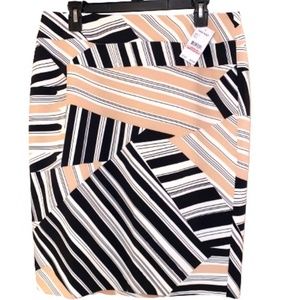 Nine West Geometric Pencil Skirt